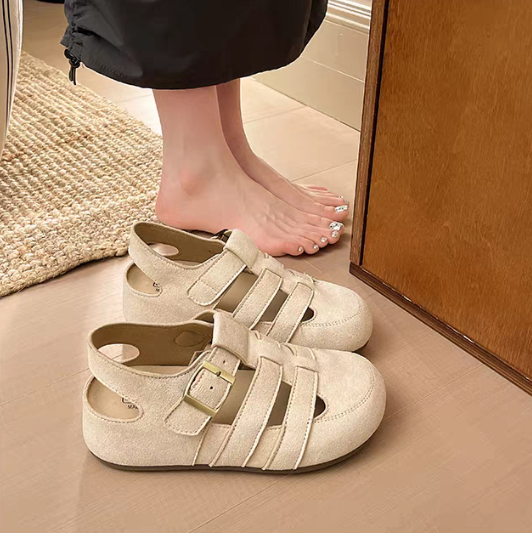 Suede Roman Sandals
