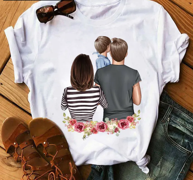 Cartoon Print Fashion Round Neck Loose Ladies T Shirt Short Sleeve 28656White - Shop at LoveMi