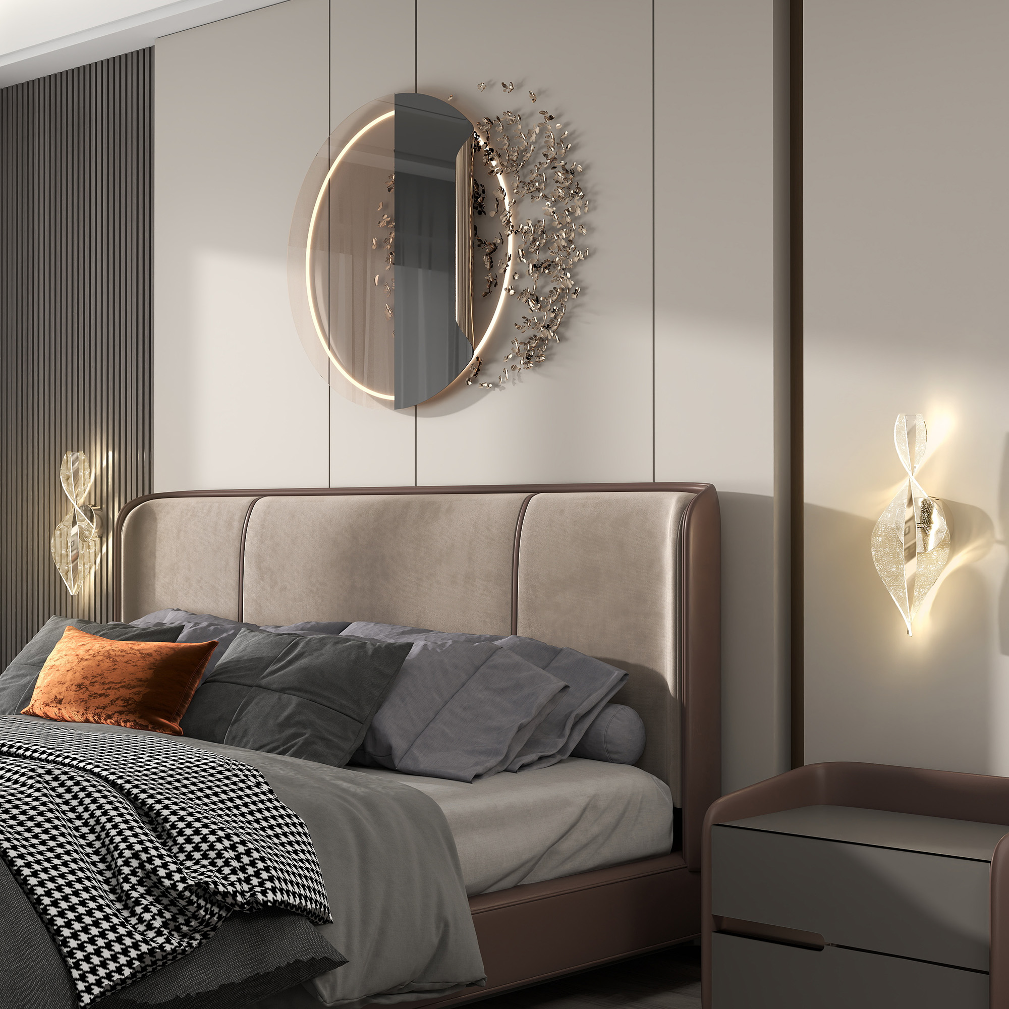 LED Wall Light 2-piece Set, 13W Modern Indoor Spiral Color Temperature — image 4