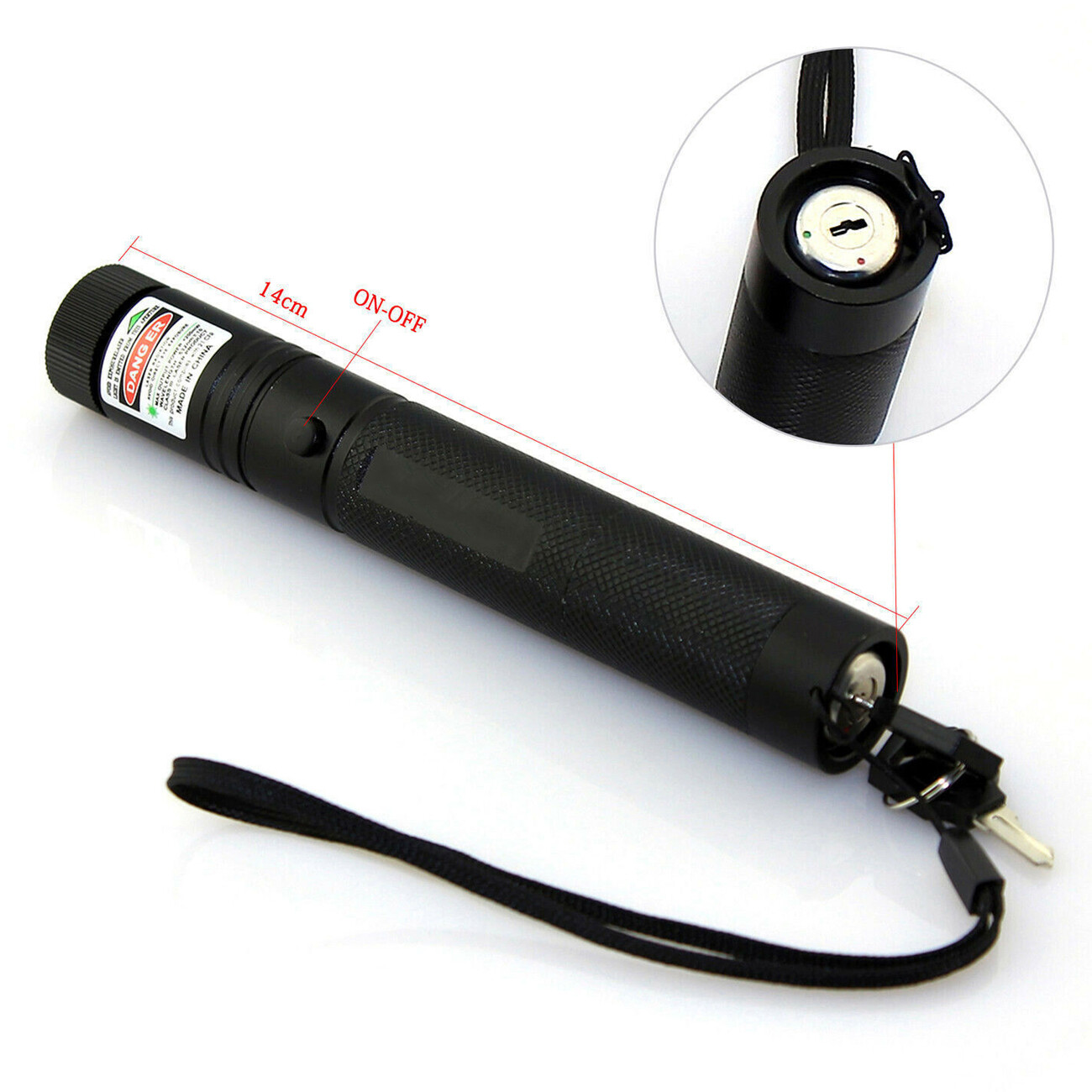 9900Mile Strong Green Laser Pointer Pen Light Visible Beam Lazer Torch 532nm USB Rechargeable Flashlight