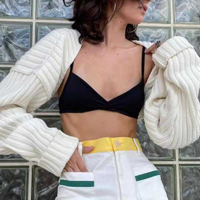 Autumn And Winter Knitted Jacket Cardigan Women's Sweater White - Shop at LoveMi