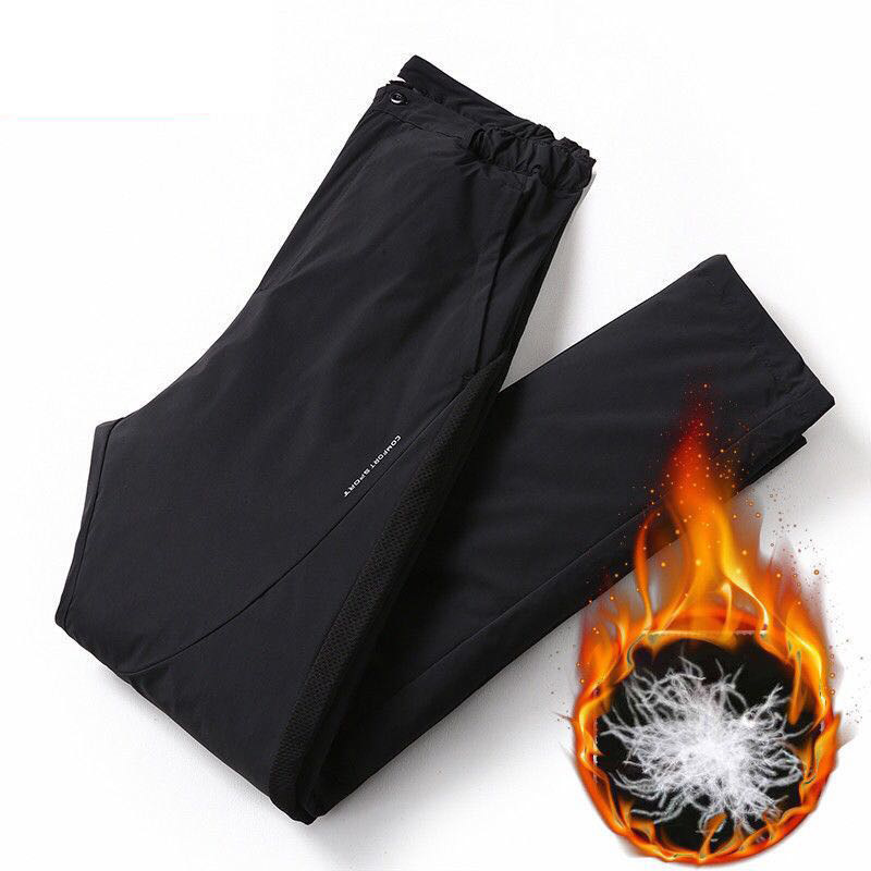 Title 4, Schwarze, schlanke Winter-Thermohose für Herren...