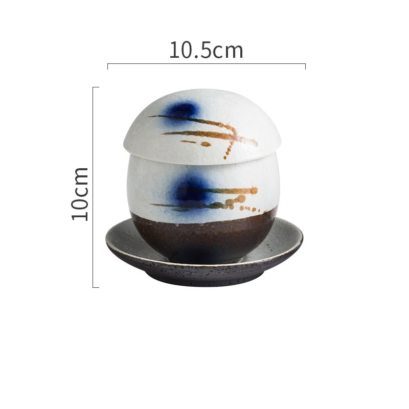 Title 6, Japanese Ceramic Soup Cup With Lid