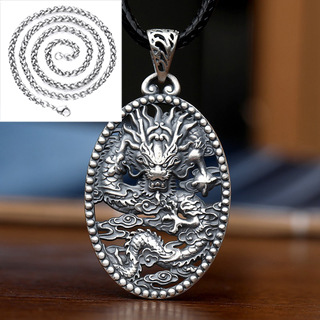 Men's Earth Pendant Personality Necklace Retro