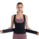Double Belt Zipper Vest Black