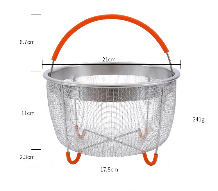 Title 1, 304 Stainless steel 6 quart steaming basket