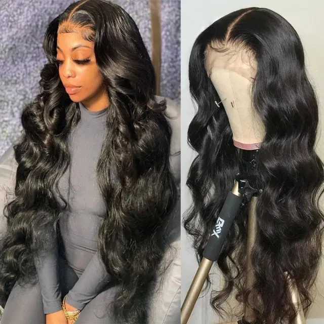 Black Chemical Fiber Wig Front Lace Fashion Black - Shop at LoveMi