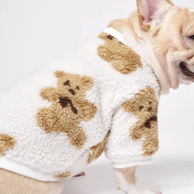 Pet Cute Thick Warm Corduroy Bottoming Shirt White - Shop at LoveMi