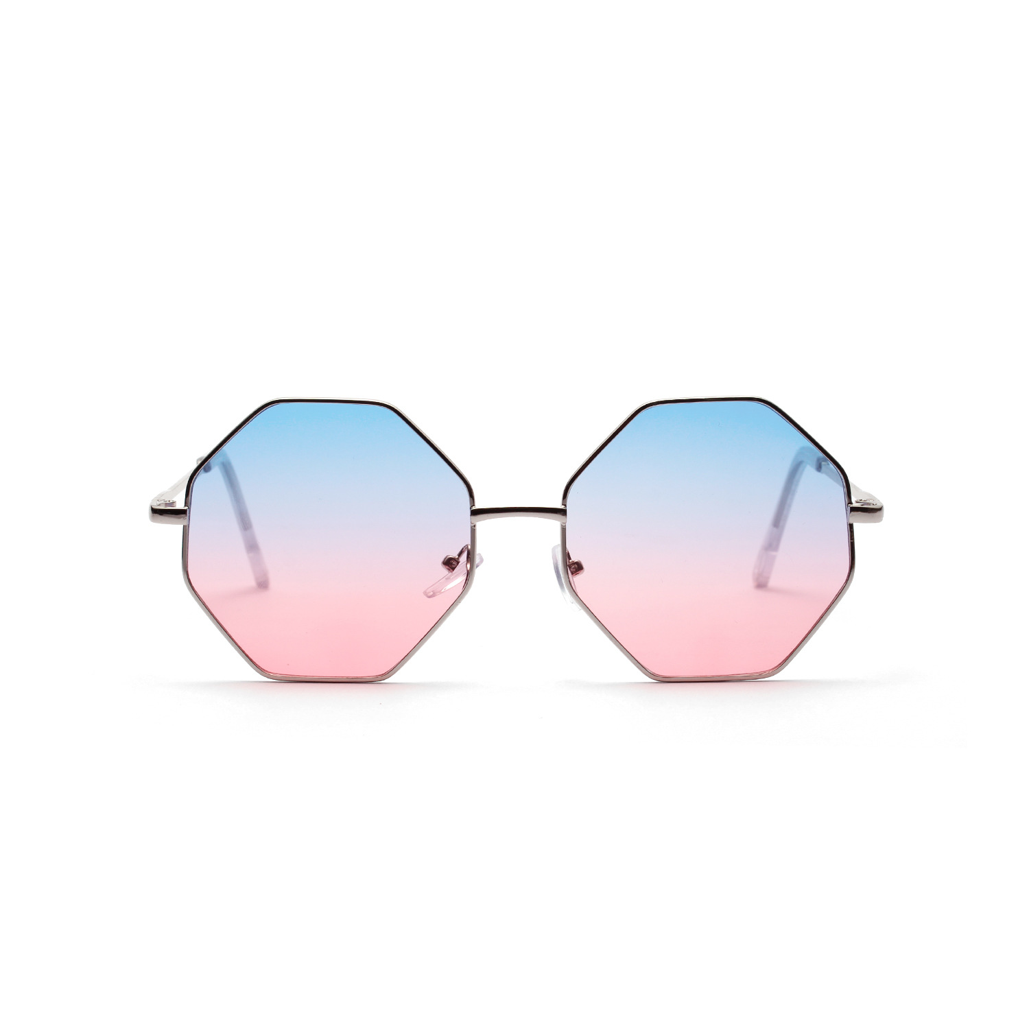 Title 4, Diamond Polygon Color Clear Lens Sunglasses