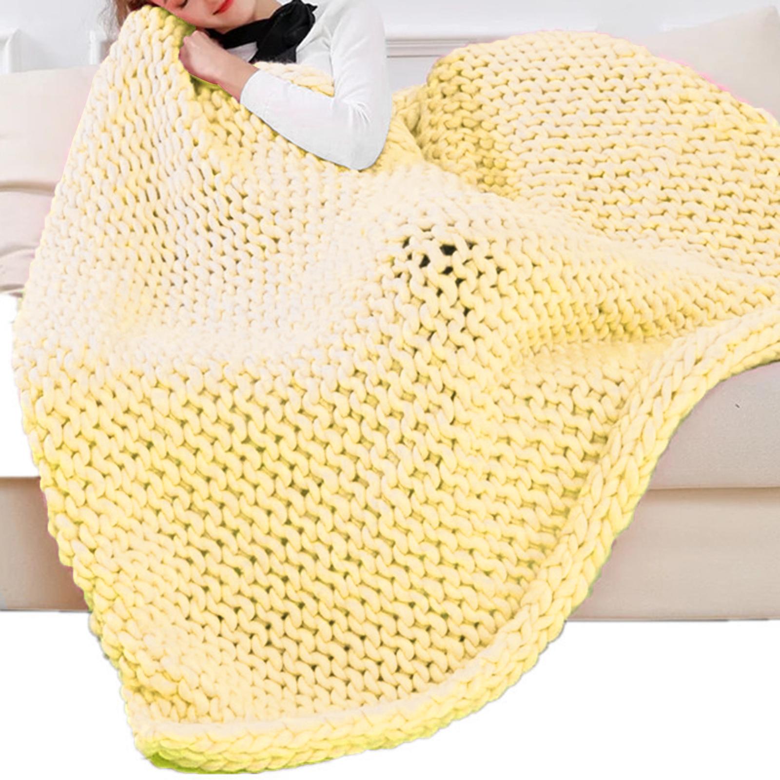 Thick Chunky Yarn Hand Knitting DIY Weight For Throw Rug Making Weaving Beige — image 4