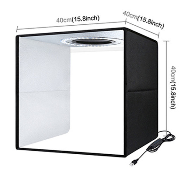 40x 40cm 144LED Portable LED Light Tent Box Bar Cube Room Studio Photography 16 Inch