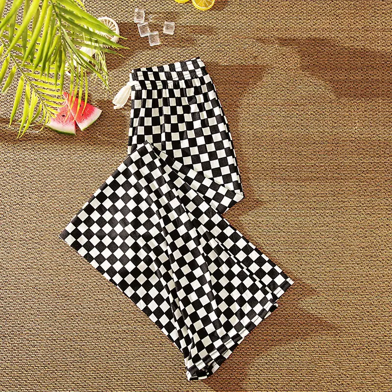 Summer Thin Section High Waist Drape Feeling Thin Dragging Mosquito-proof Pants