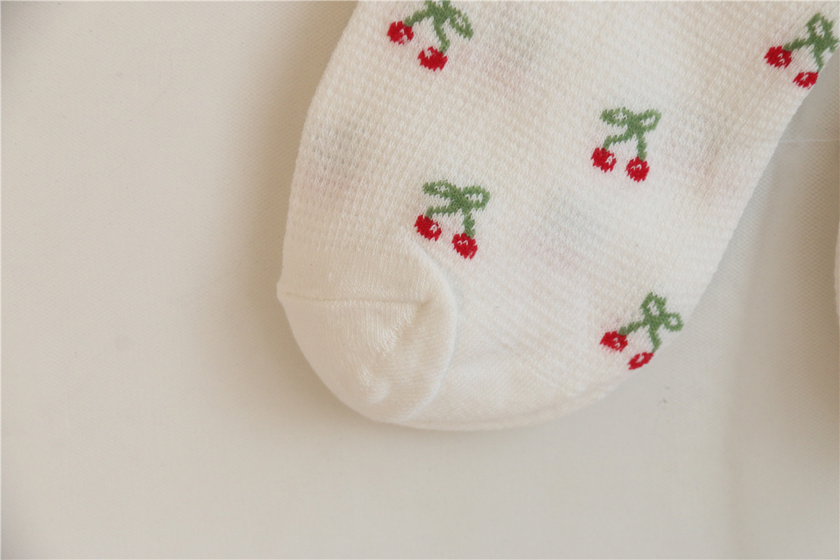 Title 8, Cherry Cotton Socks Middle Tube Socks