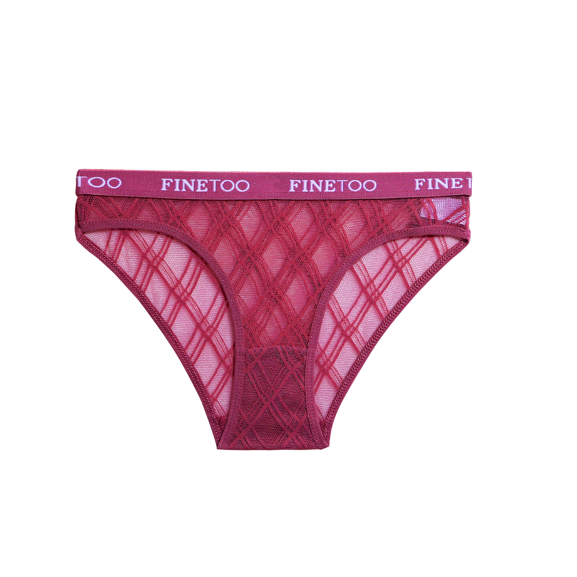Multicolor Fashion Personality Ladies Briefs Letters Burgundy - Shop at LoveMi
