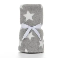 Home Pet Blankets Dog Blanket Quilt Super Soft Warm Coral Fleece - Grey - View 1