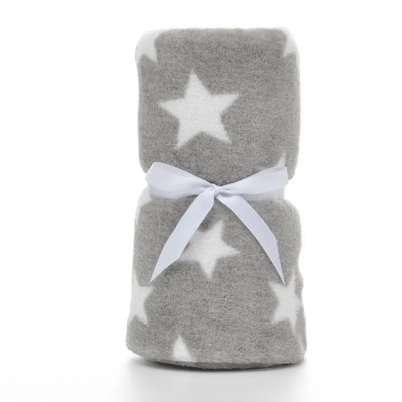 Home Pet Blankets Dog Blanket Quilt Super Soft Warm Coral Fleece - Grey