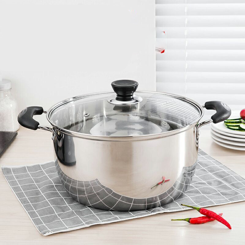 Household Stainless Steel Induction Double-ear Steamer - 2