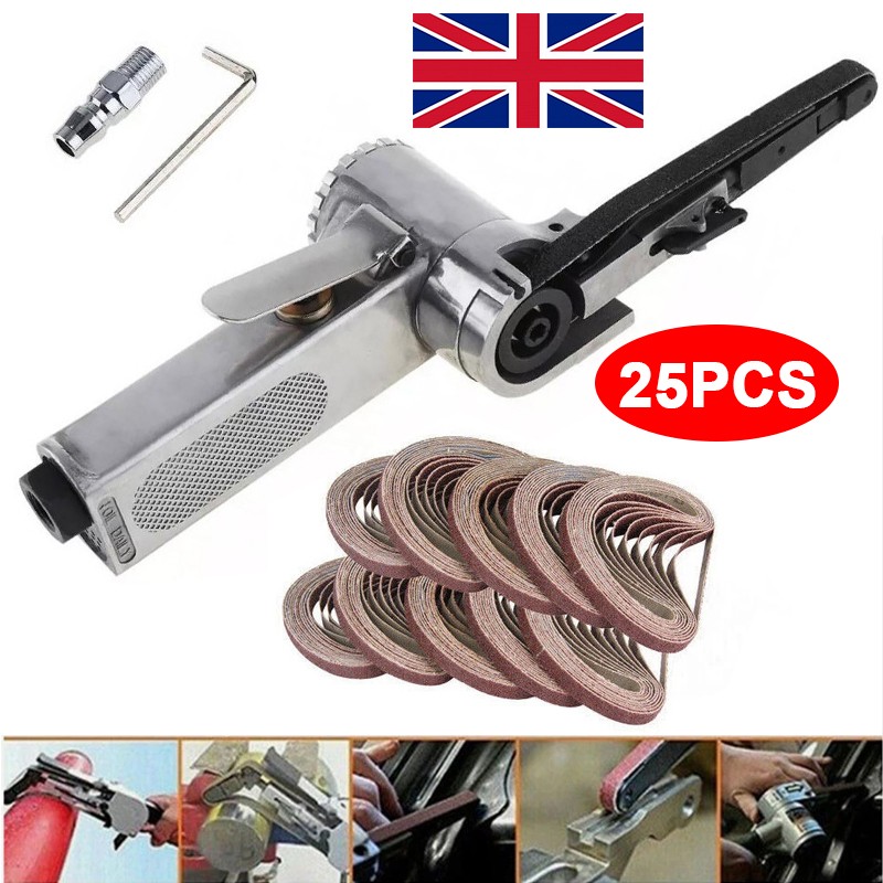 Air Belt Sander Finger File Tool 10 Mm 330 Mm Sanding Buffing With Sanding Belts - imagen 1