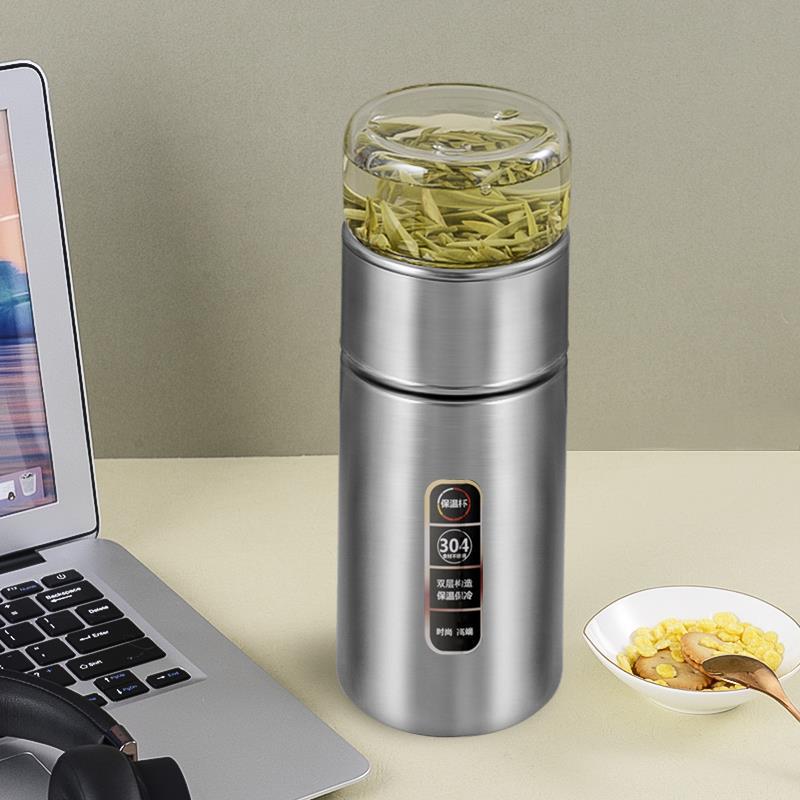 Stainless Steel High Borosilicate Glass Water Cup - Image 4