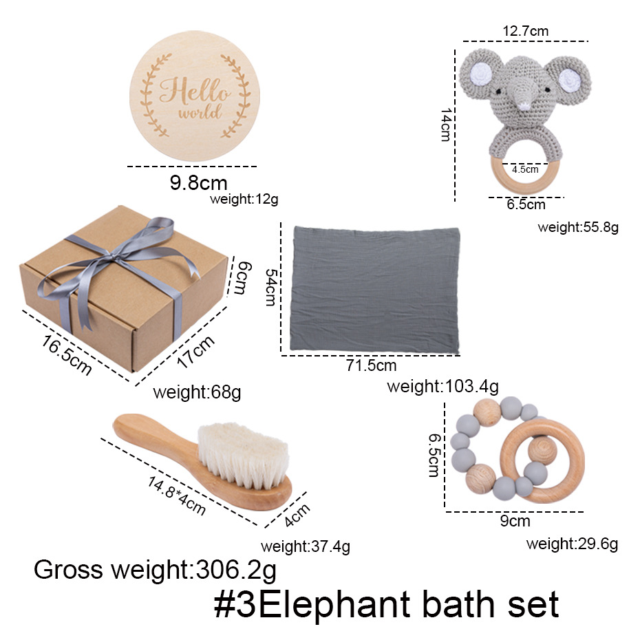 Elephant Bath Set