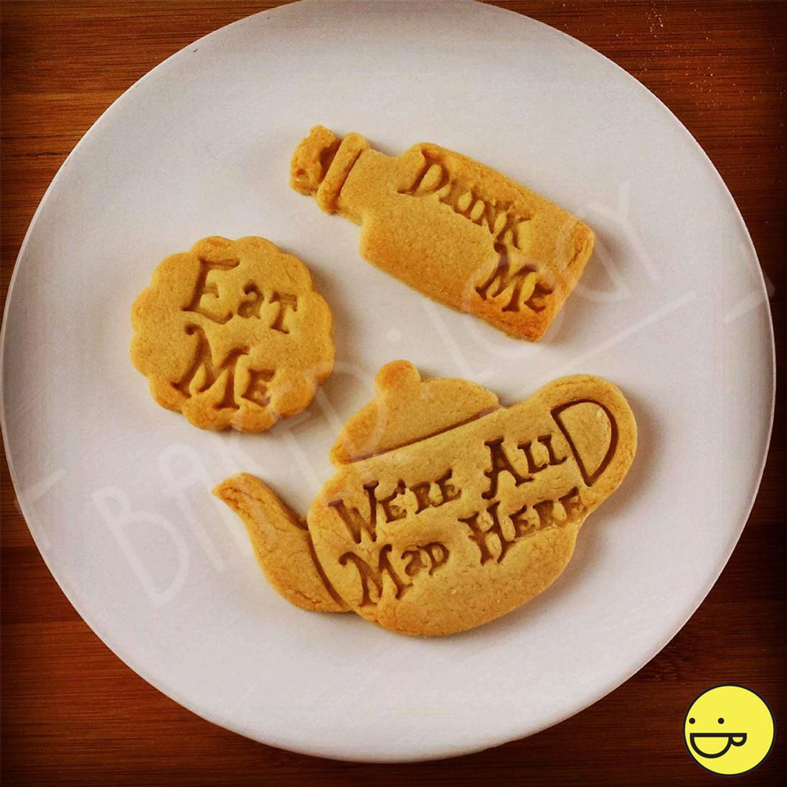 Eat Me Cookie Cutter Alice In Wonderland Theme Cookie Mold