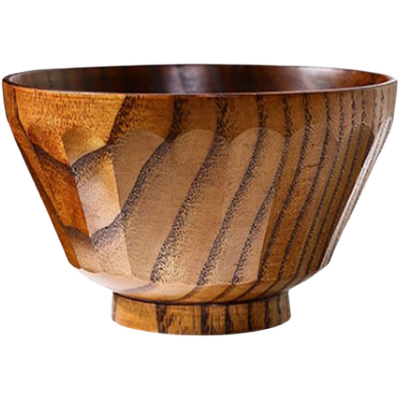 Title 1, Household Japanese Handmade Hammered Wood Bowl ...