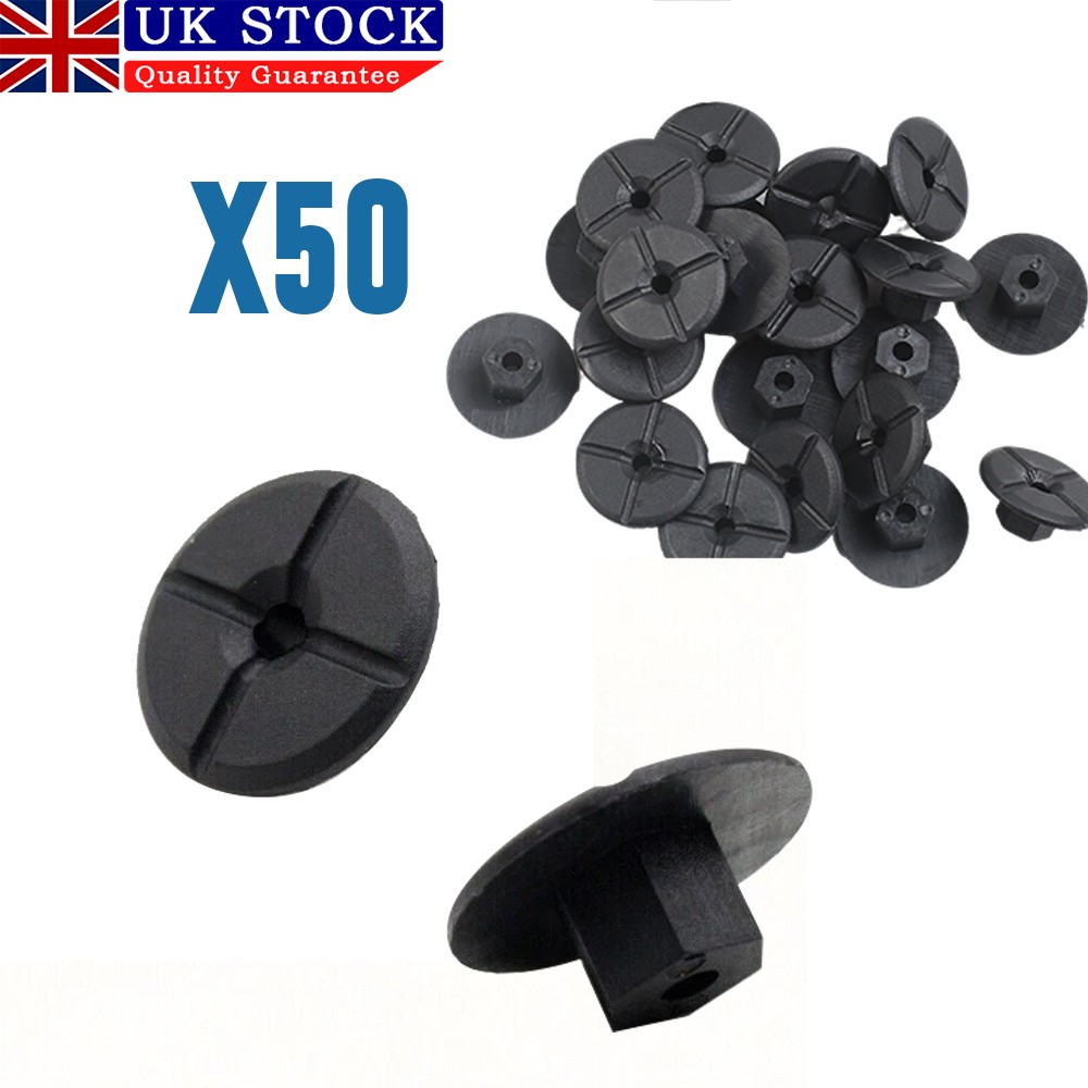 For M Ercedes Nylon Nuts Wheel Arch Trim Panel Splash Guard Undertray Bumper 50x — image 2