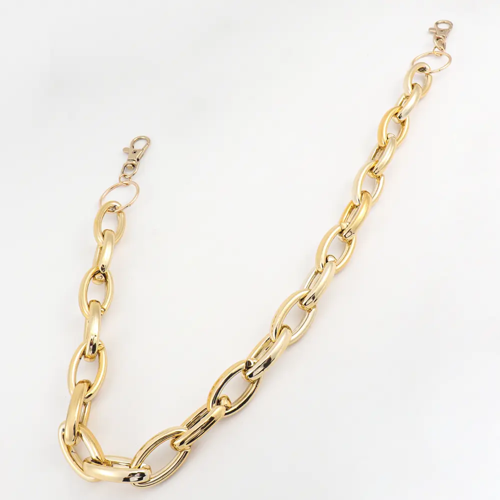 Simple Gold Hollow Pants Chain Ring Buckle Punk Style Thick Pants Chain Hip Hop Men And Women Jeans Cargo Pants Accessories