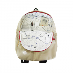 Casual School Bag Preppy Style Unisex Travel Backpack Rucksack W  Pouch Protable AF8245-beige-700160