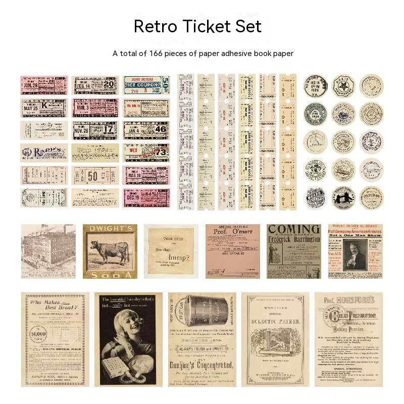 6 Vintage Ticket Set