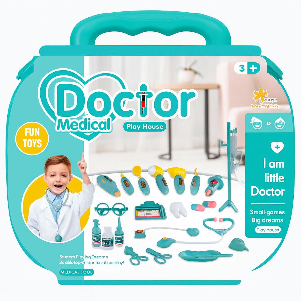 Portable Doctor Toy Set For Kids With Storage Case  Educational Role-Play Medical Toys For Boys And Girls