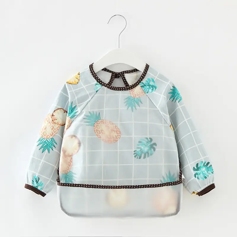 Fashion Girl's Baby Gown Eating Bibchildren's Cotton Waterproof Apron