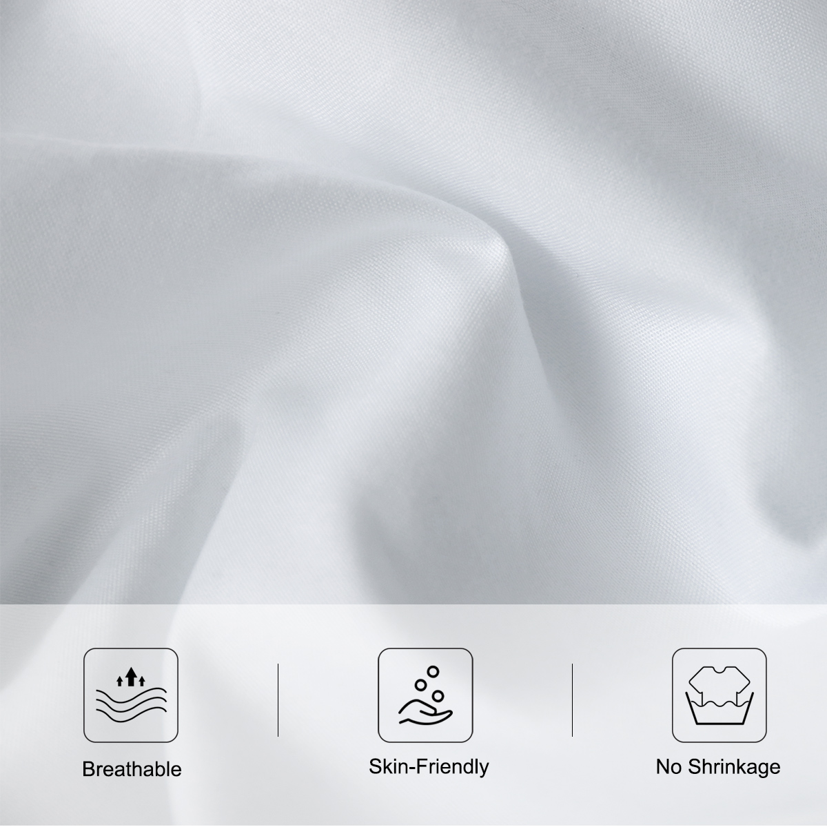 Modern Boho 4 Piece Flat Sheets Set, Abstract Minimalist Art Bed Set With 1 Fitted Sheet 1 Flat Sheet 2 Pillowcases, Black White