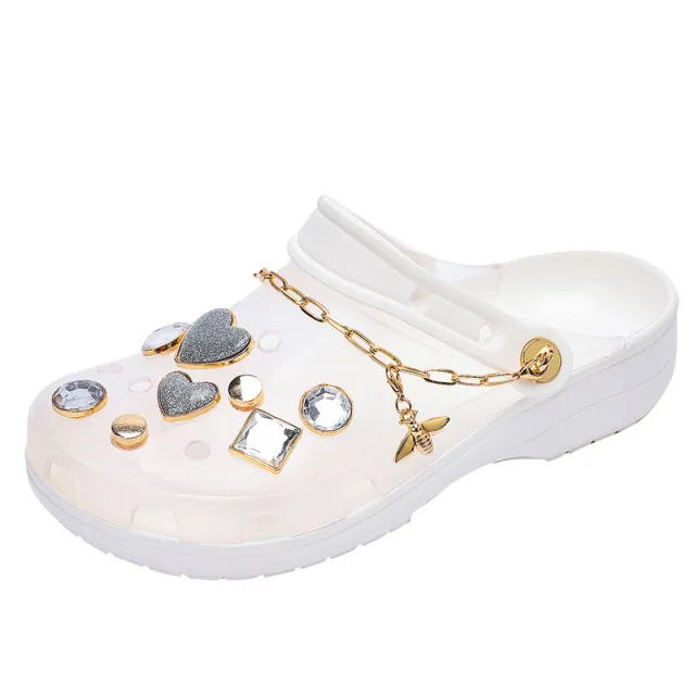 Sandals Women Platform Jelly Shoes Women Transparent Rain Boots Sandals White - Shop at LoveMi