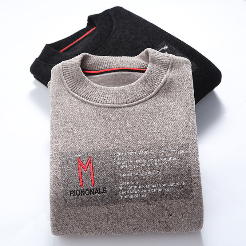 Trendy Fashion Round Neck Long Sleeve Warm Knit Sweater