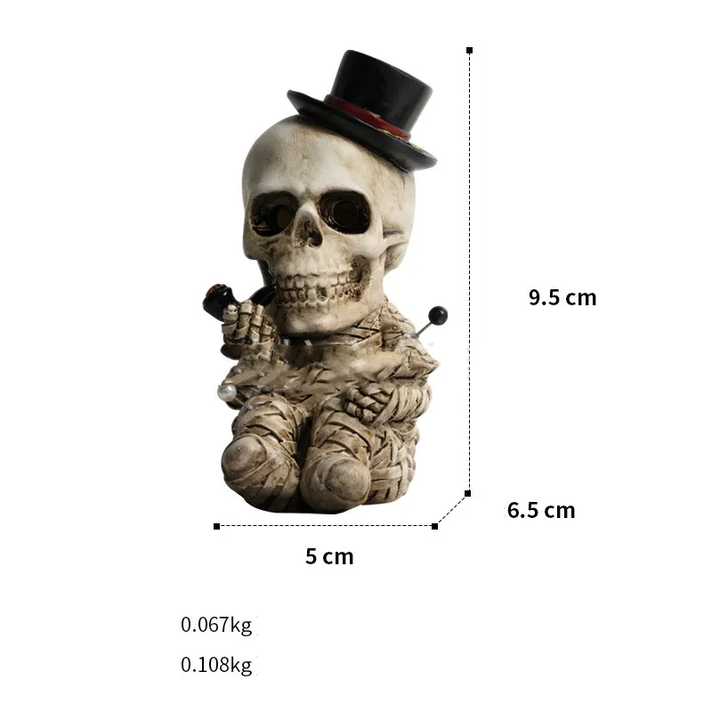 Resin Crafts Halloween Decorations Home Skull Aromatherapy Home Decor – image 5