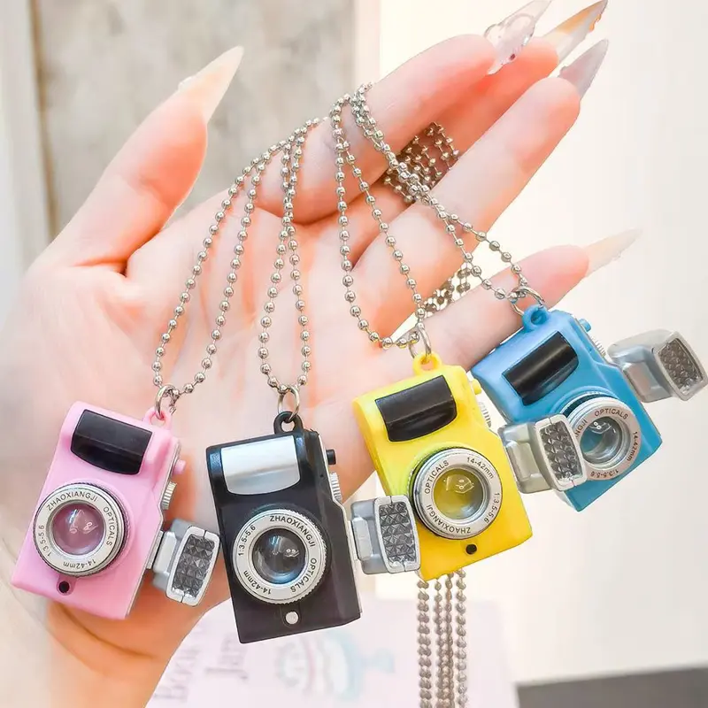 3PCS Mini Camera For Doll For Creative Camera Led Keychains With Sound LED Flashlight For Key Chain