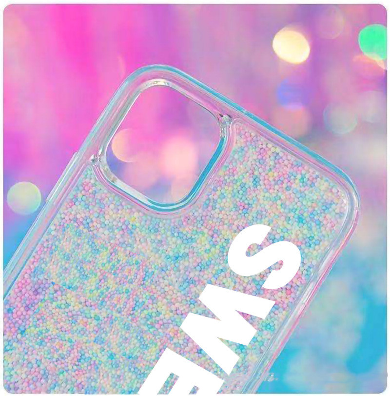 Coque de téléphone en mousse effet bonbon Macaron – bulles colorées – iPhone 11