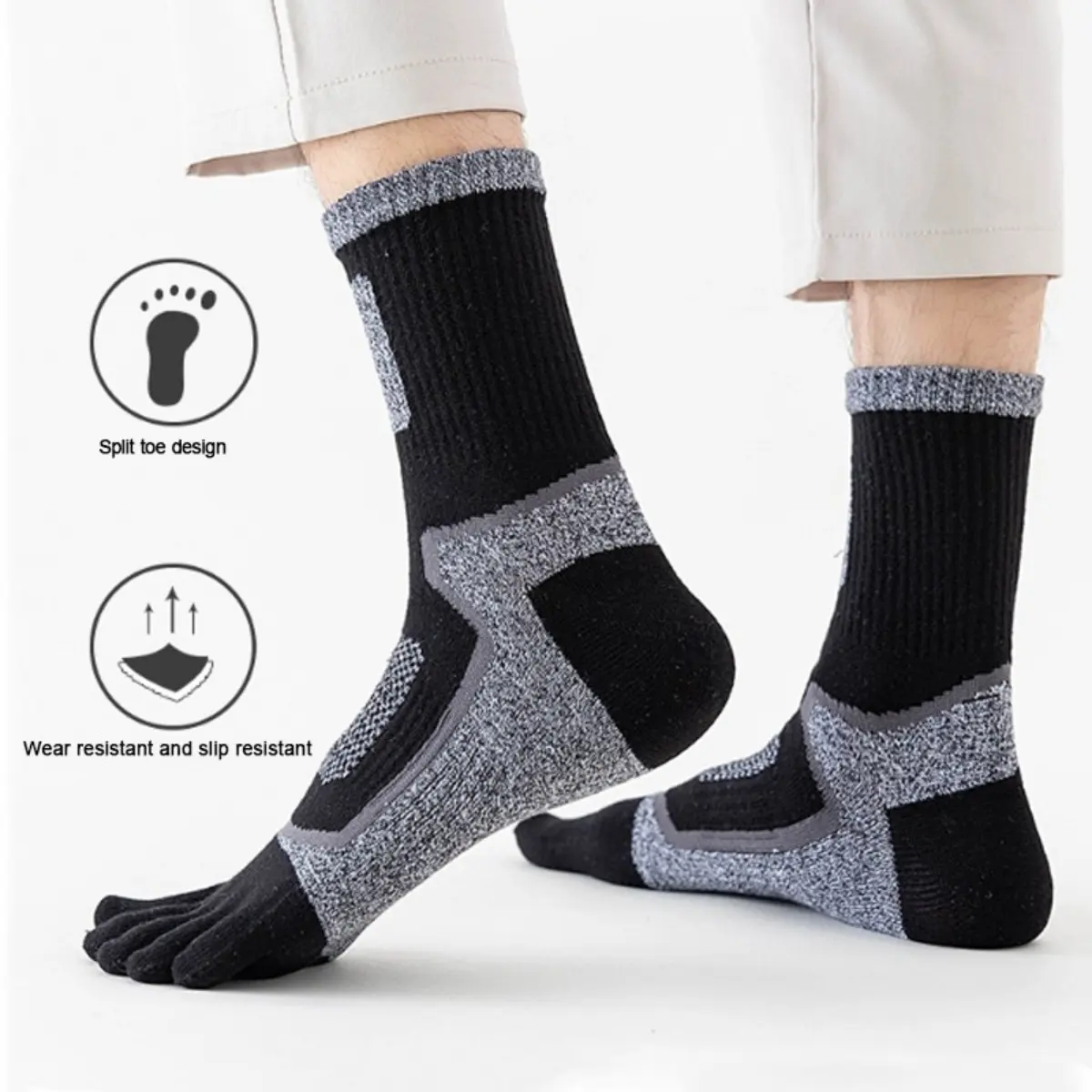 Mens Cotton Blend Athletic Running Sports Socks