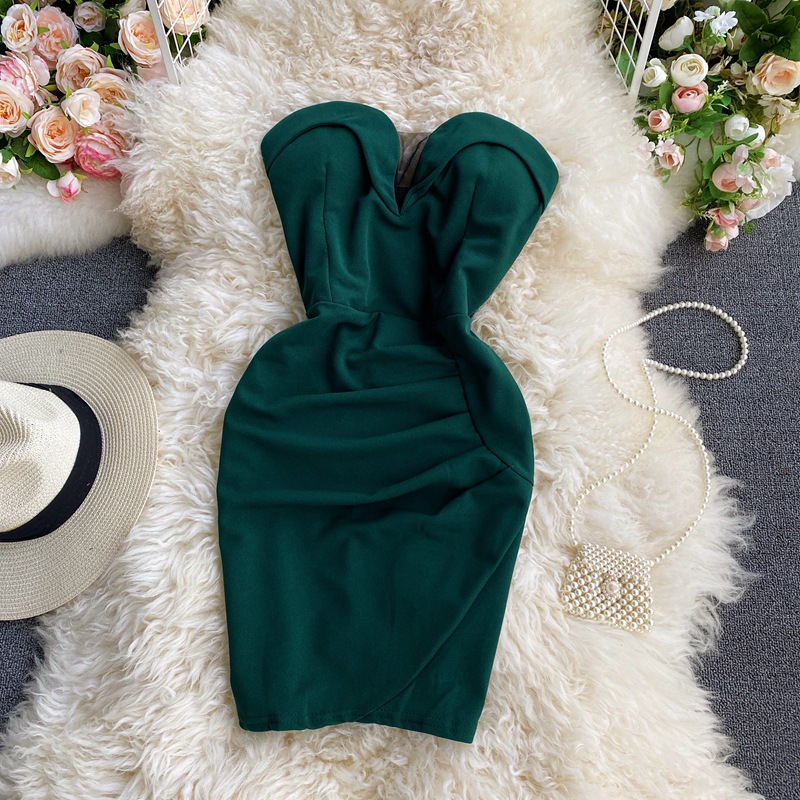 Backless Tight Bag Hip Short Dress Small And Thin