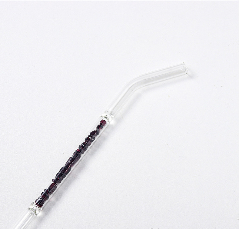 Title 12, Natural Crystal Gravel Glass Straws