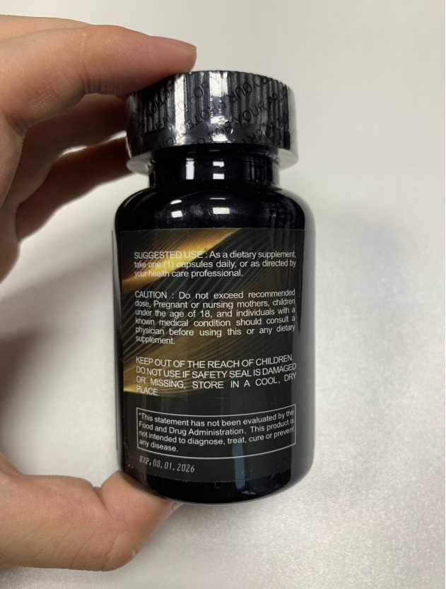 Bottle of Shilajit Pure Himalayan 9000MG, Energy Booster Ashwagandha 2000MG, Rhodiola Rosea 999MG, Panax Ginseng 1500MG, Turmeric 500MG, Ginkgo Biloba 500MG, Stinging Nettle 250MG Cordyceps Mushroom 500