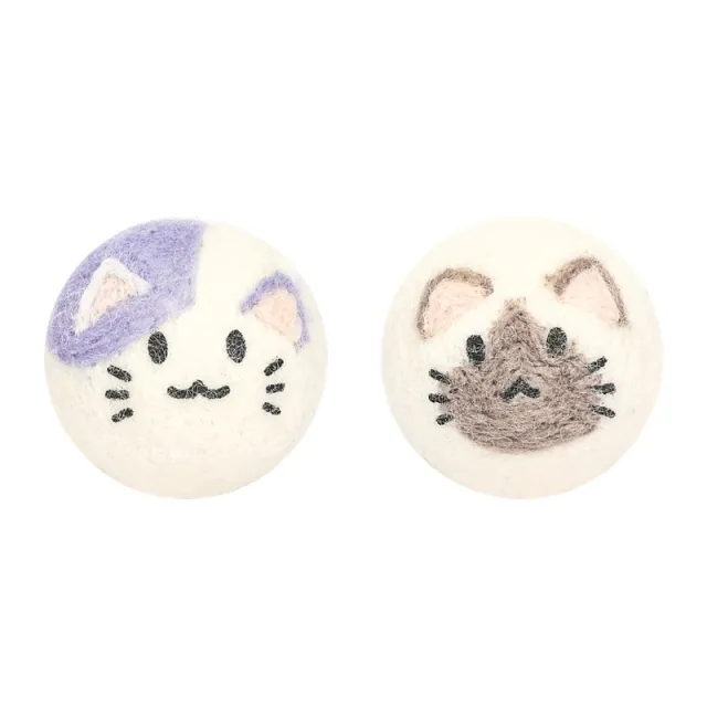 Pet Tease Cat Ball Self indulgence Interactive Toy 1Pcs Brown And 1Pcs Yellow - Shop at LoveMi