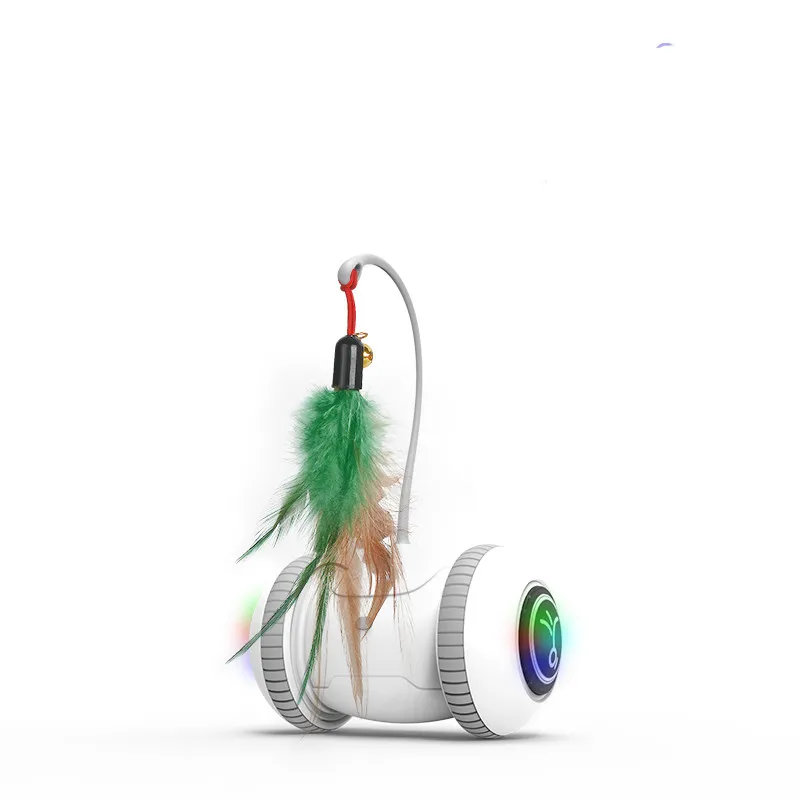 Interactive Cat Toy With Interchangeable Heads Pet Feather Toys – image 7