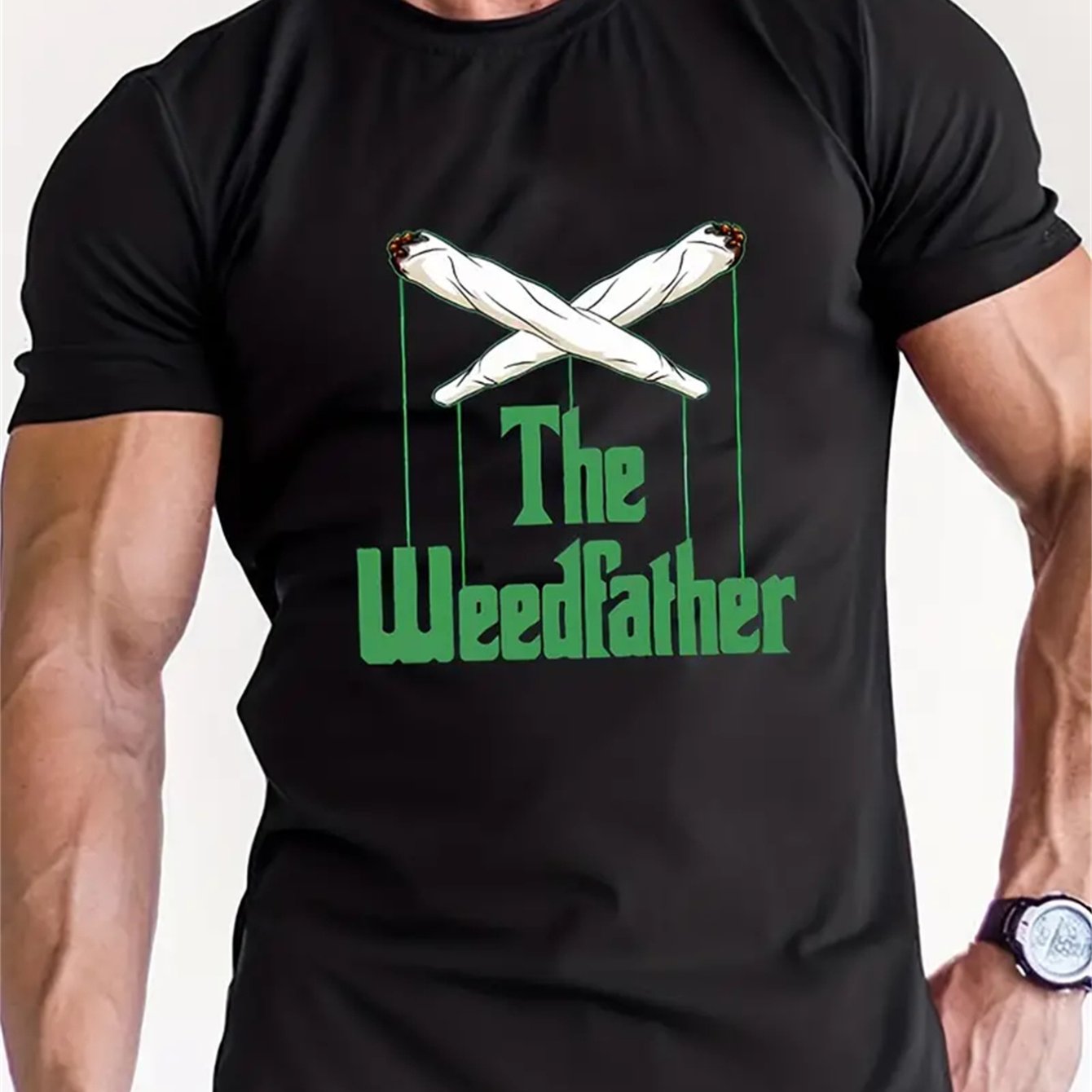 Men's Creative Tops, Casual Short Sleeved Round Neck T-shirts, Summer Outdoor Me - Picture 6 of 6