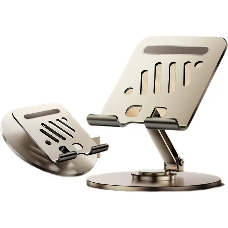 Rotatable Metal Tablet Stand, Adjustable Foldable Desktop