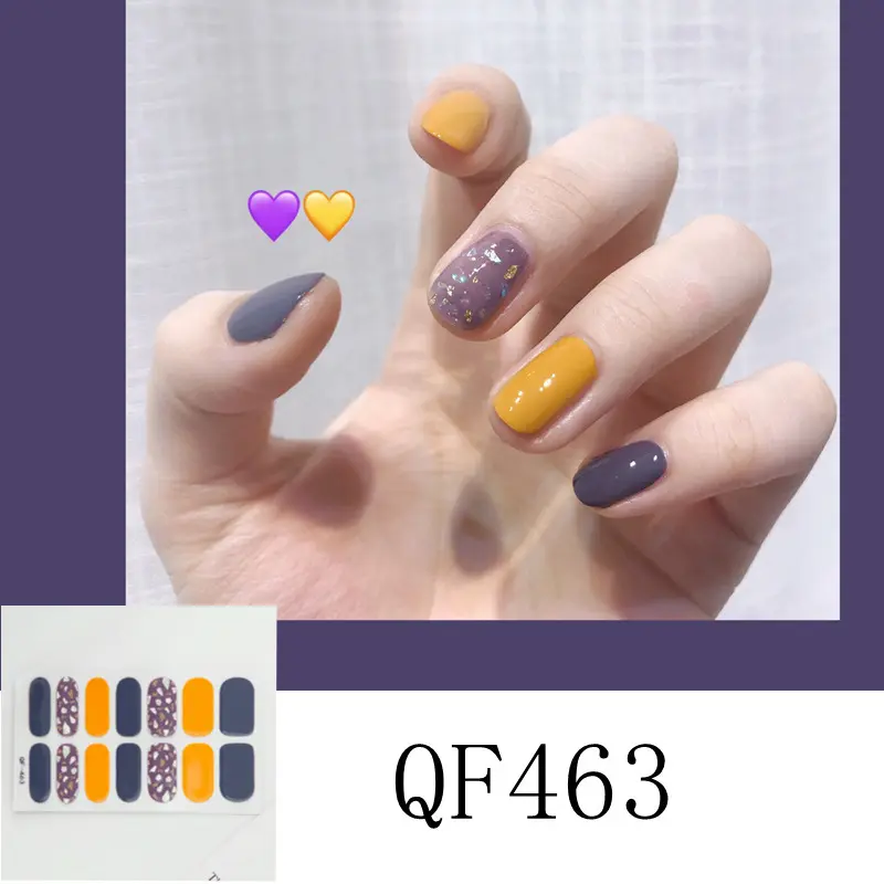 Nail Sticker 3D Diamond 14 Stickers Waterproof
