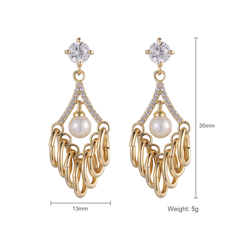 Metal Personality Sweet Trend Simple Irregular Earrings
