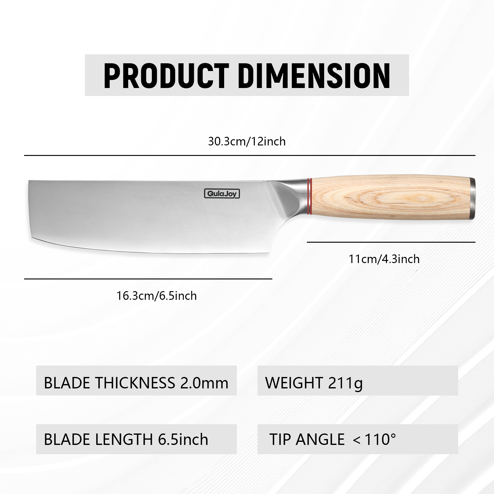 Japanese Veggie Cleaver with Wooden Handle. Whether you're a professional chef or an aspiring home cook, this kitchen cleaver knife is a valuable addition to your culinary arsenal. Experience the perfect blend of style, functionality, and durability with 