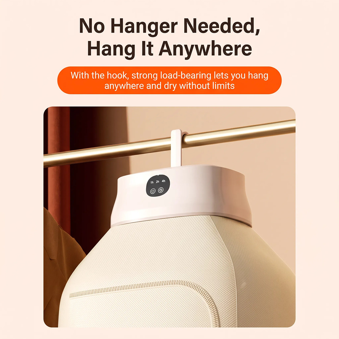 Portable Electric Clothes Dryer Foldable Air Dry Machine Home Tarvel Buddy — image 8